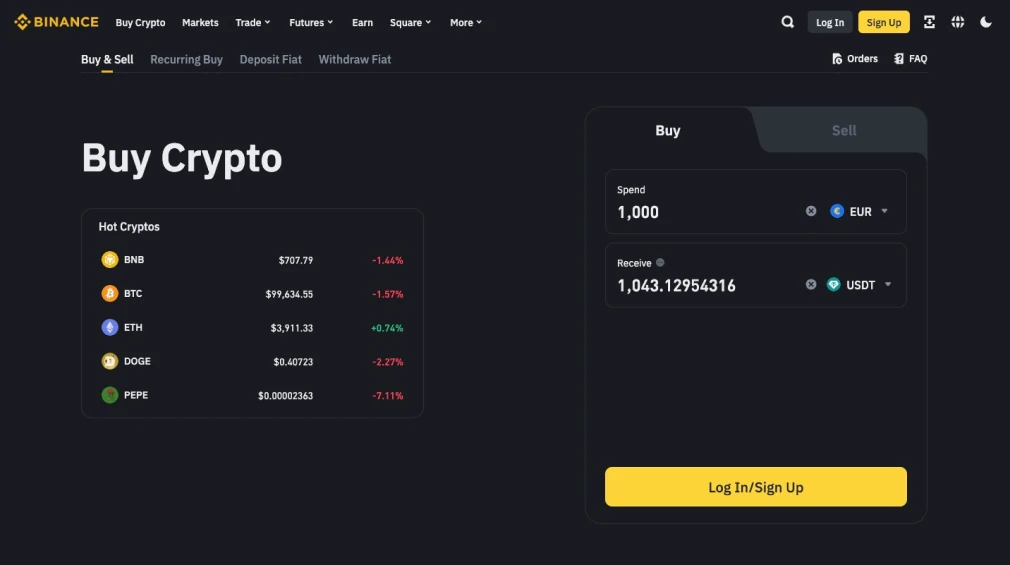 Binance。